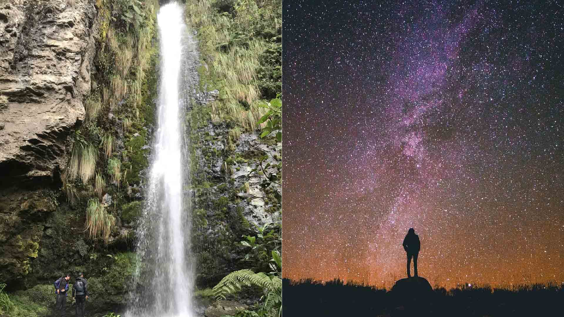 Cascadas y estrellas